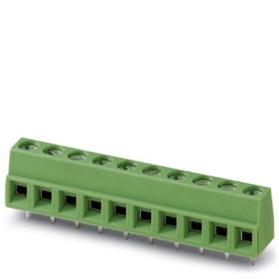 Phoenix Contact PCB Terminal Block; MKDSN 1.5/ 6-5.08; 6 Positions; 17.5A; 400V; #26 - 16; Screw w/ Tension Sleeve Connection; Green